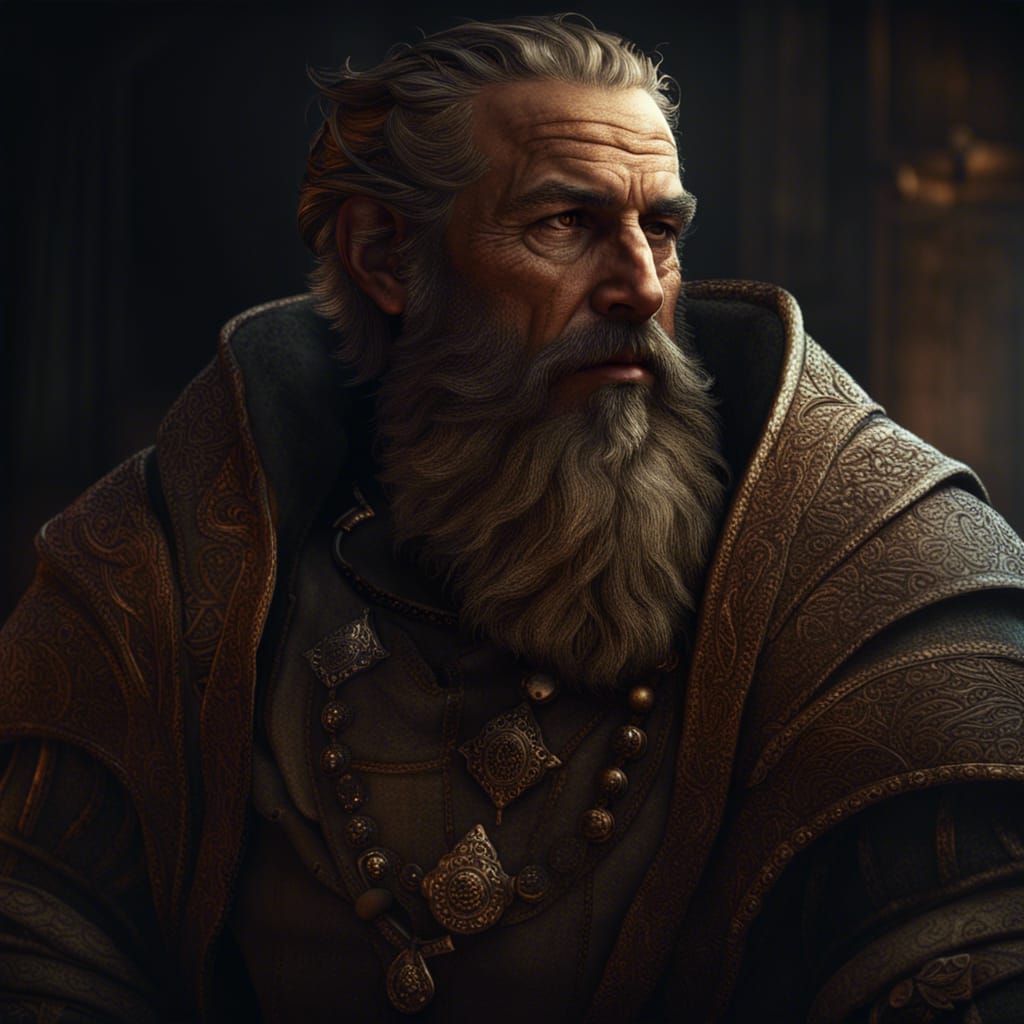 dwarf with short beard and wood helm - AI Generated Artwork - NightCafe ...