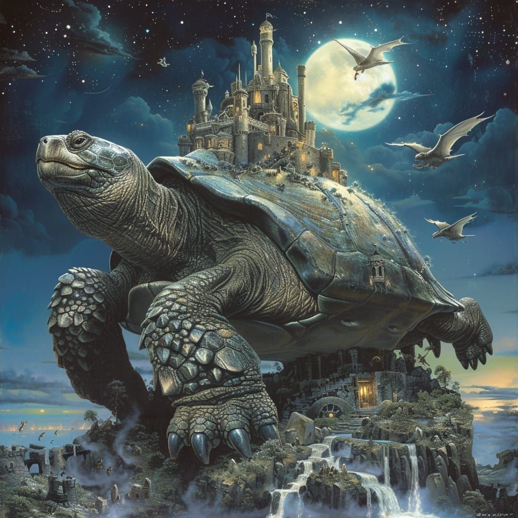 Fantasy Kingdom - Turtle - AI Generated Artwork - NightCafe Creator