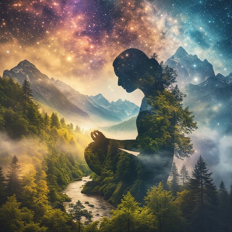 A woman's silhouette