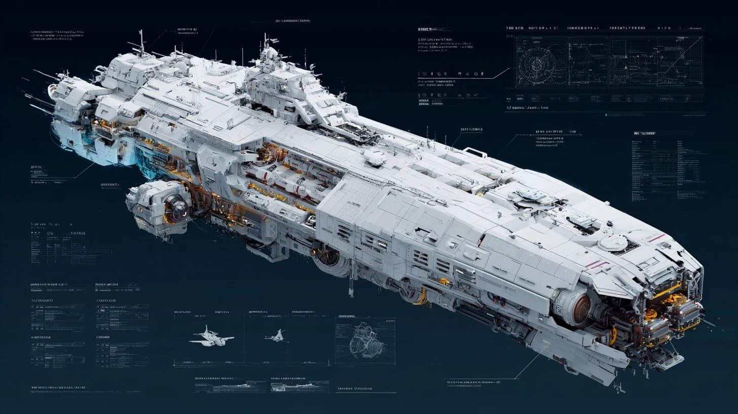 Massive Deep Space Penetration Dreadnaught Design