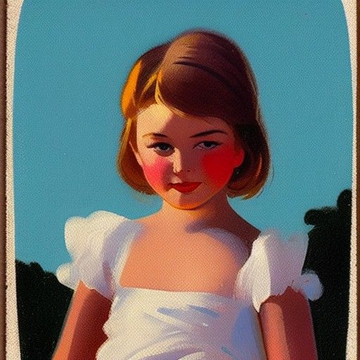 A young girl