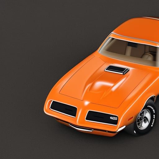 ORANGE 1973 PONTIAC FIREBIRD 8K