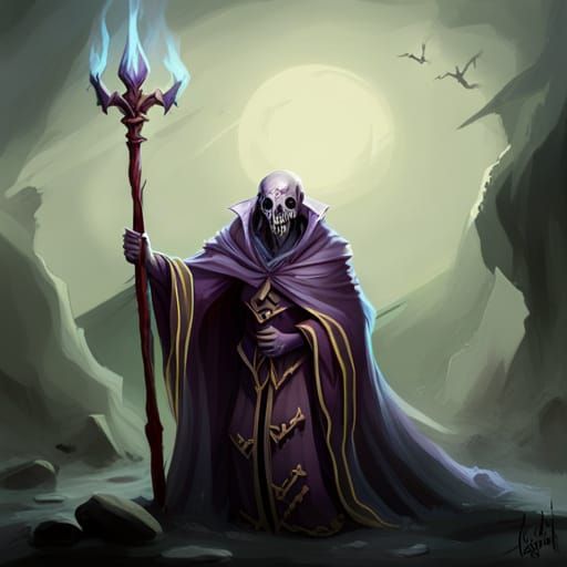 Undead lich lord - AI Generated Artwork - NightCafe Creator