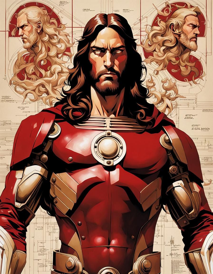 Iron Man Jesus AI Generated Artwork NightCafe Creator