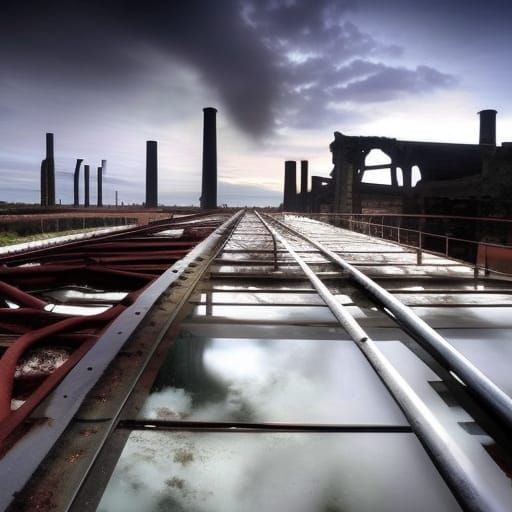 lost place industry area landscape