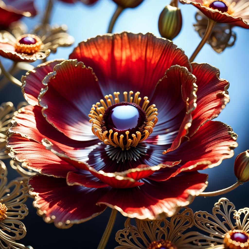 Metallic flower