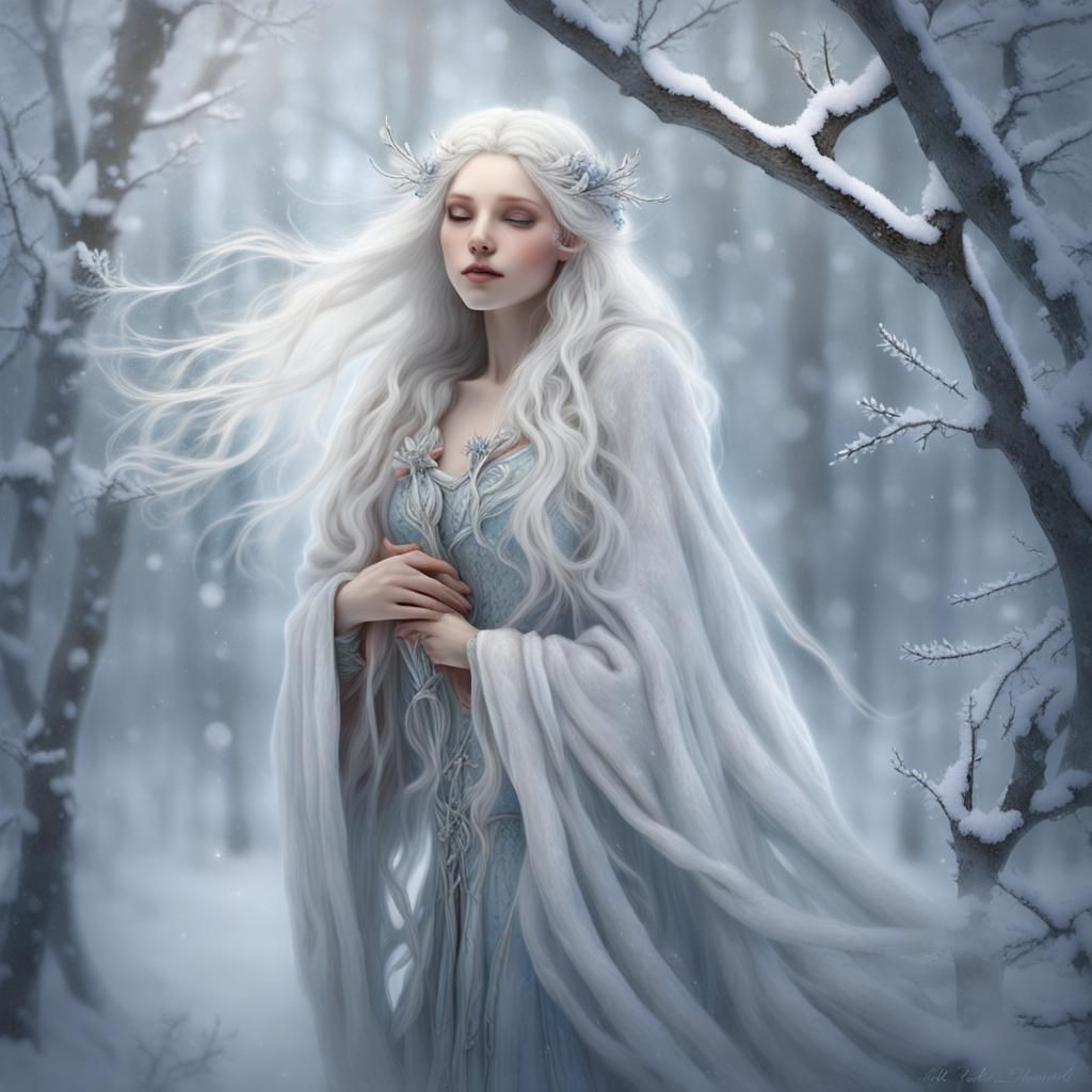 A winter fairy - AI Generated Artwork - NightCafe Creator