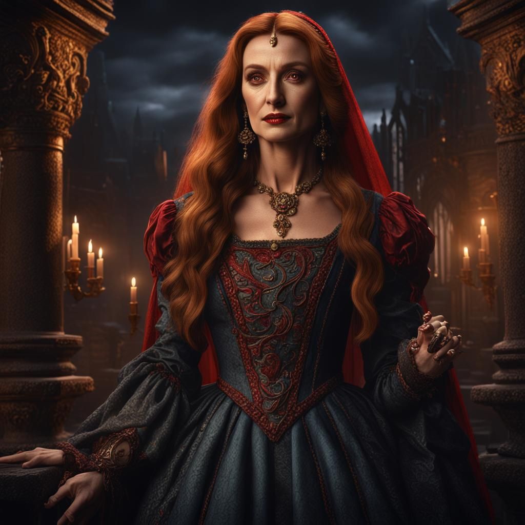Jane Seymour as a female vampire