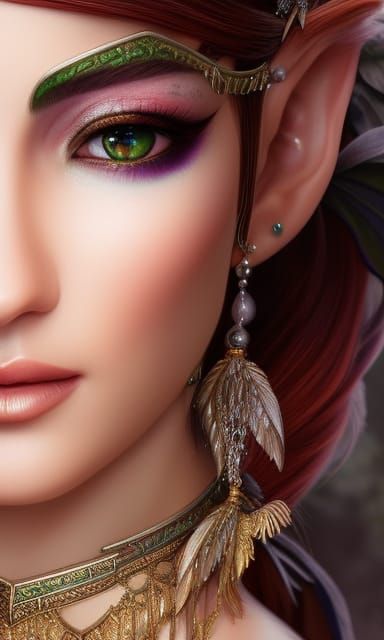 elf druid woman