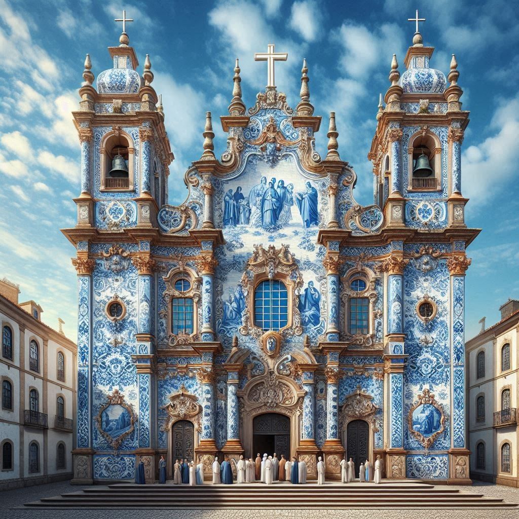 "Baroque Tile Church"