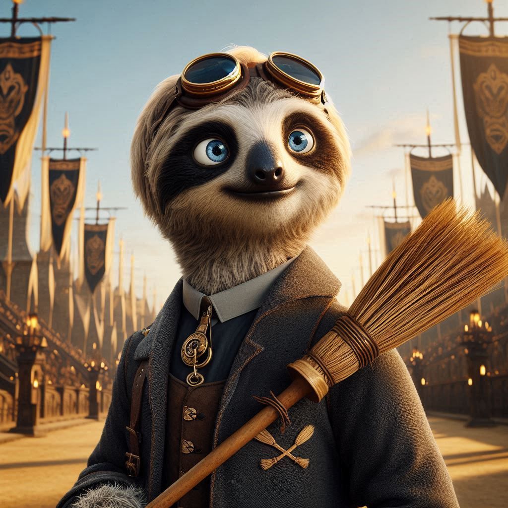 Slothprian Youdle, sadly famous Quidditch referee, from “Harry Potter”