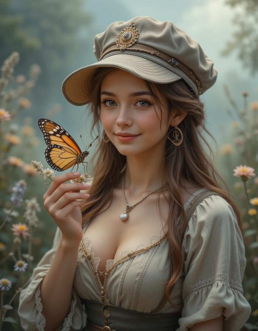 The Woman Butterfly 😊🥳👍