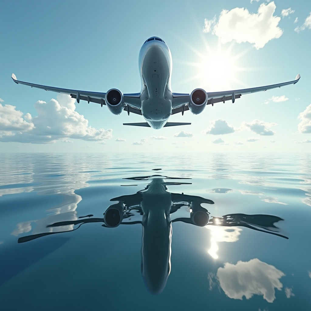 Airliner Reflects Eagle in Stunning 3D Render