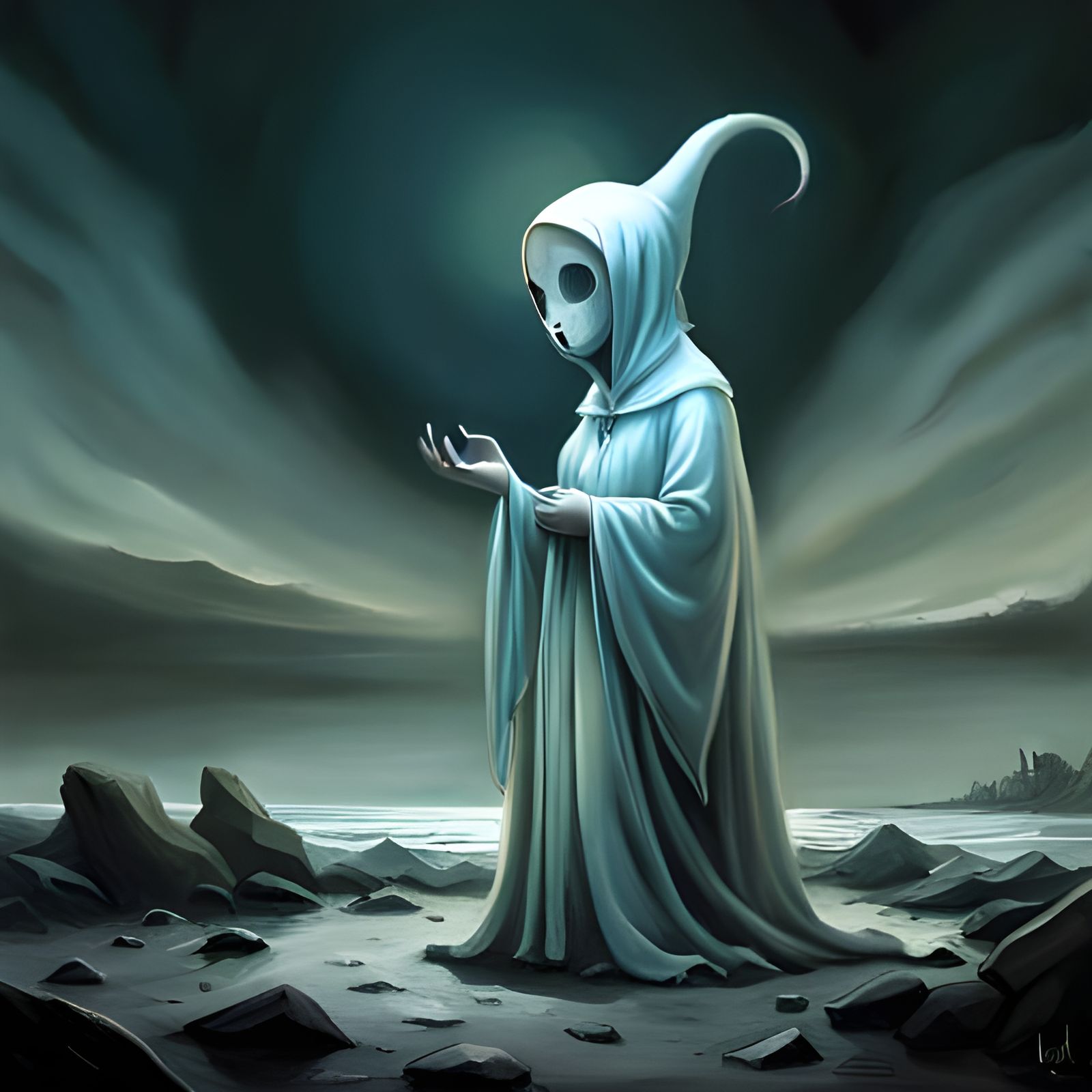 A lonely wandering ghost  by @avionesplateados 