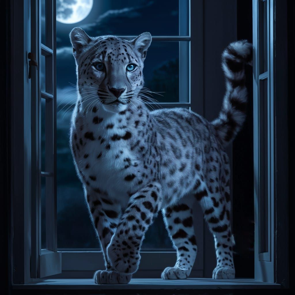 Leopard in the House