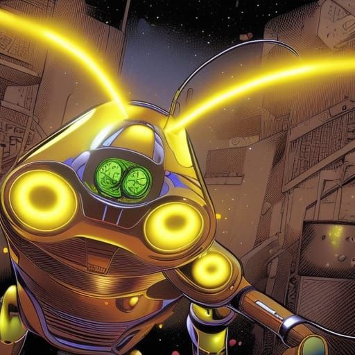 Robot Mech in Modern Comic
