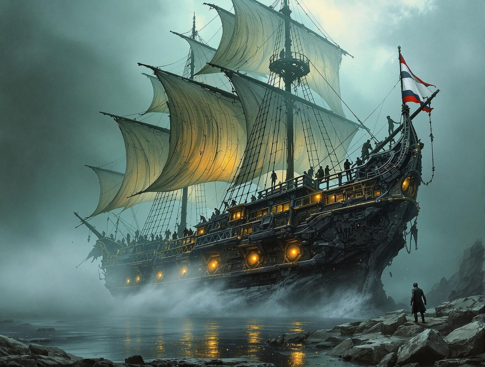 A ghostly ship emerges every century, carrying treasure beyond imagining. Adventurers risk their lives ...  by @Bella Dog