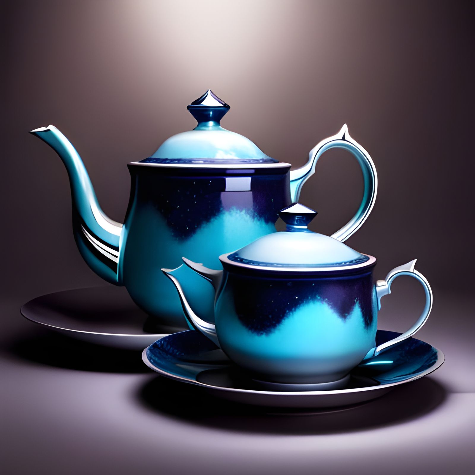 Teapot set  by @BlackBear