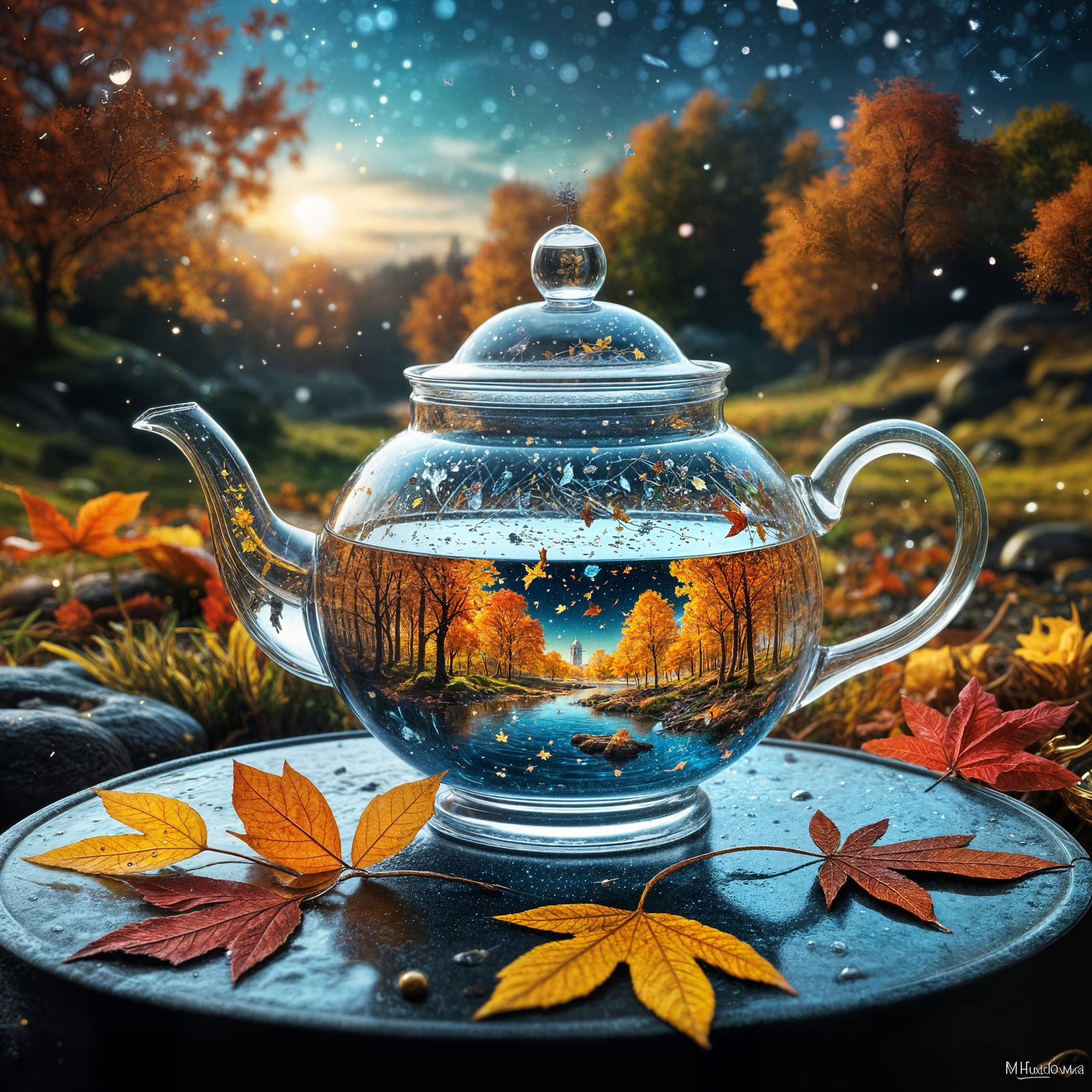 Autumn teapot   by @OZUSHNAFTUL