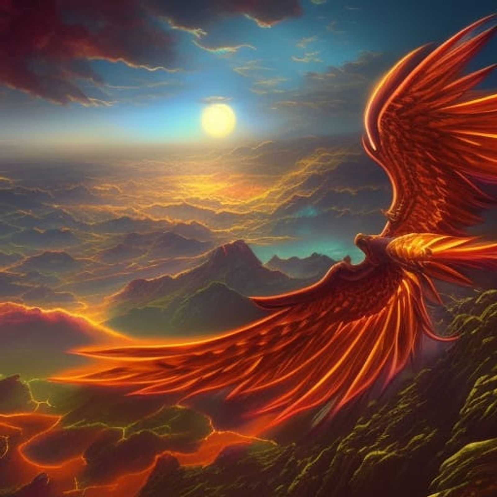 Phoenix AI Generated Artwork NightCafe Creator