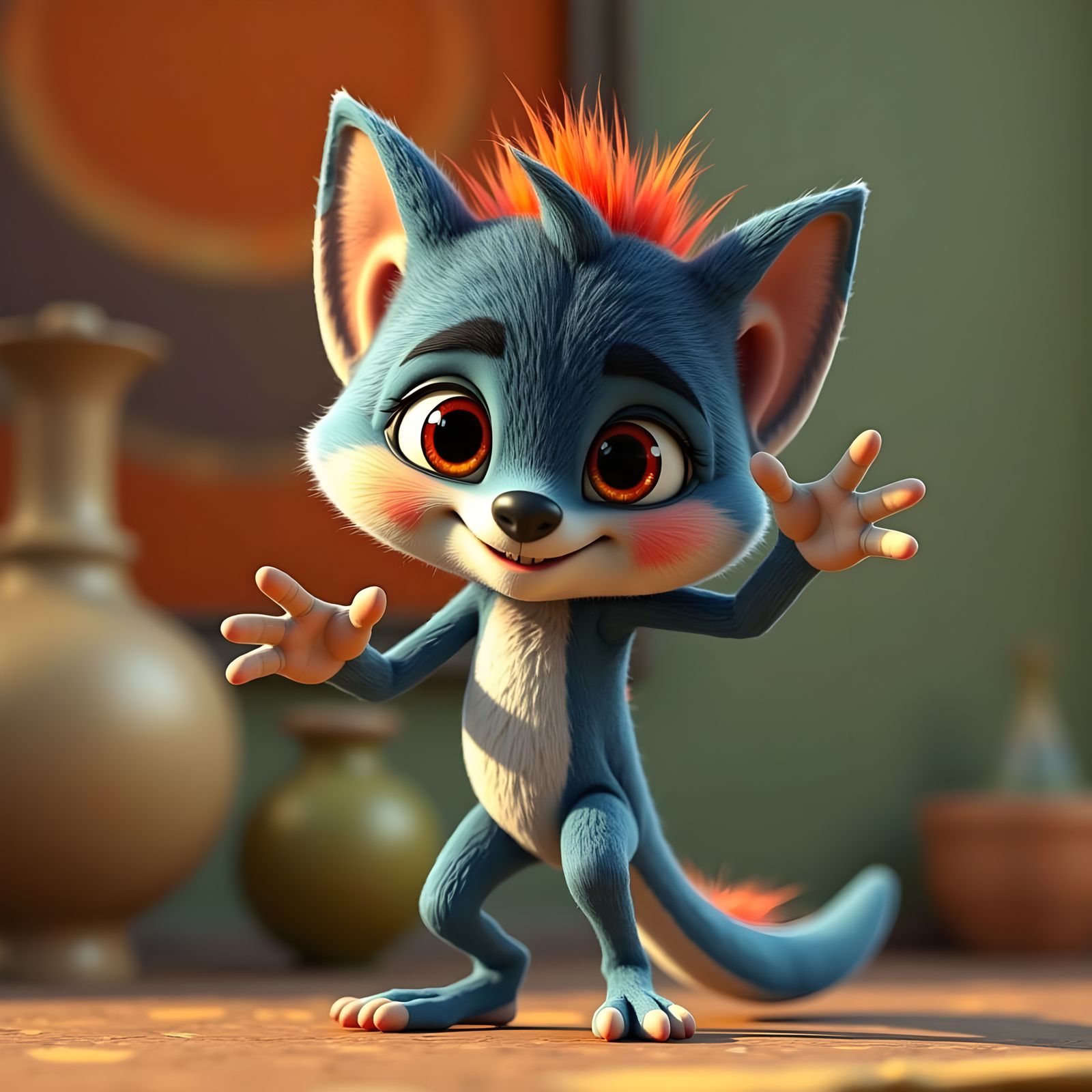 CGI animated cartoon character in the style of Pixar. <lora:CGI:1.0>