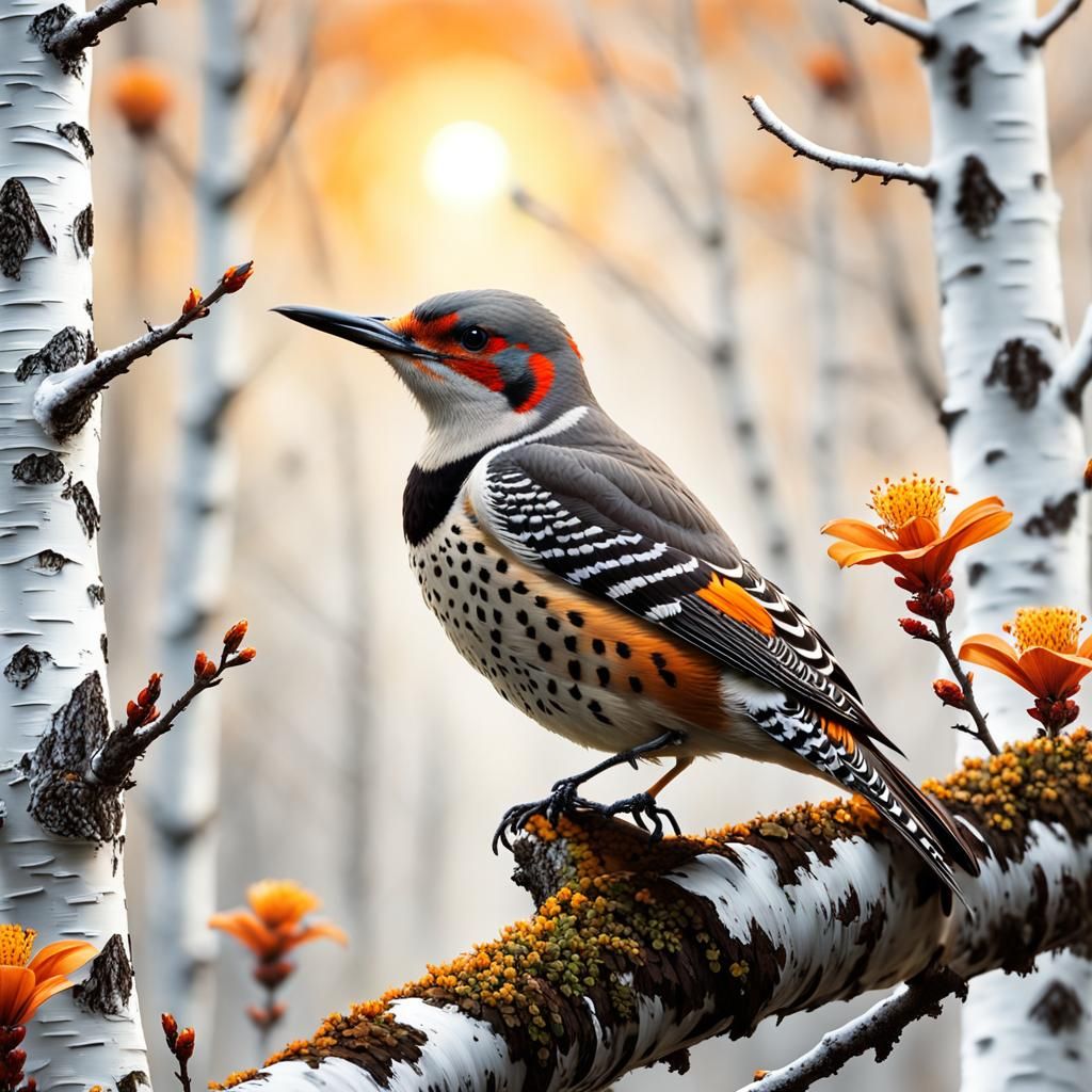 Autumn Northern Flicker  by @Chickadee