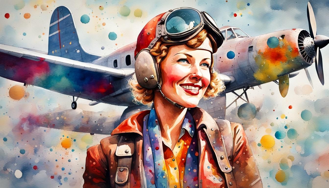 Amelia Earhart  by @Arthur More
