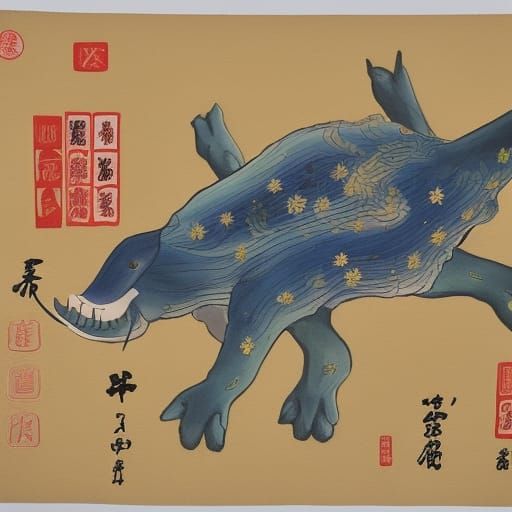 Detailed Gouache Painting of Starry Night Sky