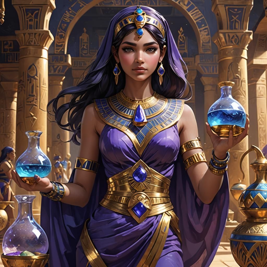 Hellenistic egypt alchemist ai generated artwork nightcafe creator