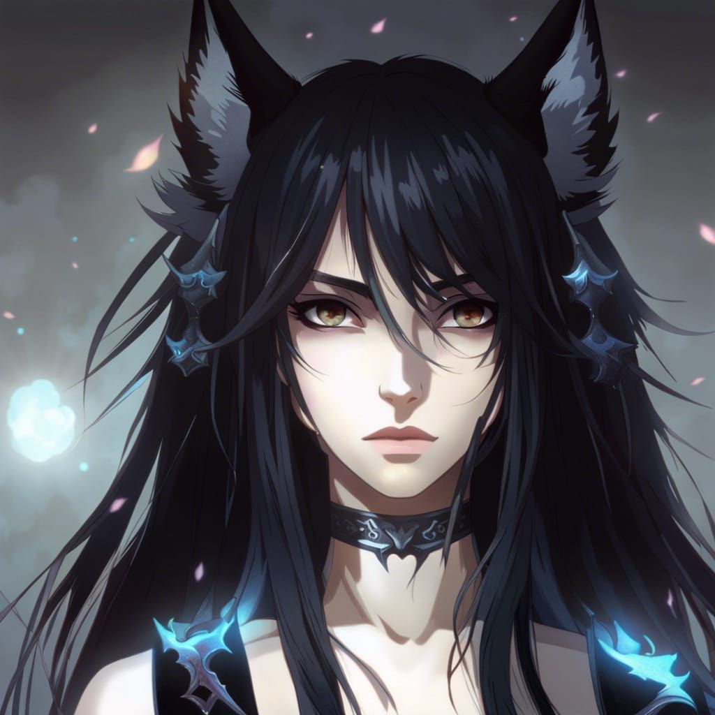 hazel eyed wolf girl - AI Generated Artwork - NightCafe Creator