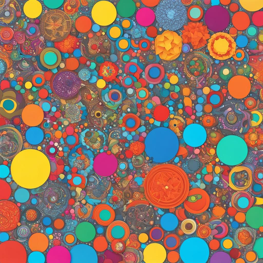 Abstract Colorful Composition