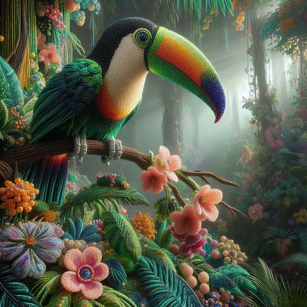 Beaded Tucan