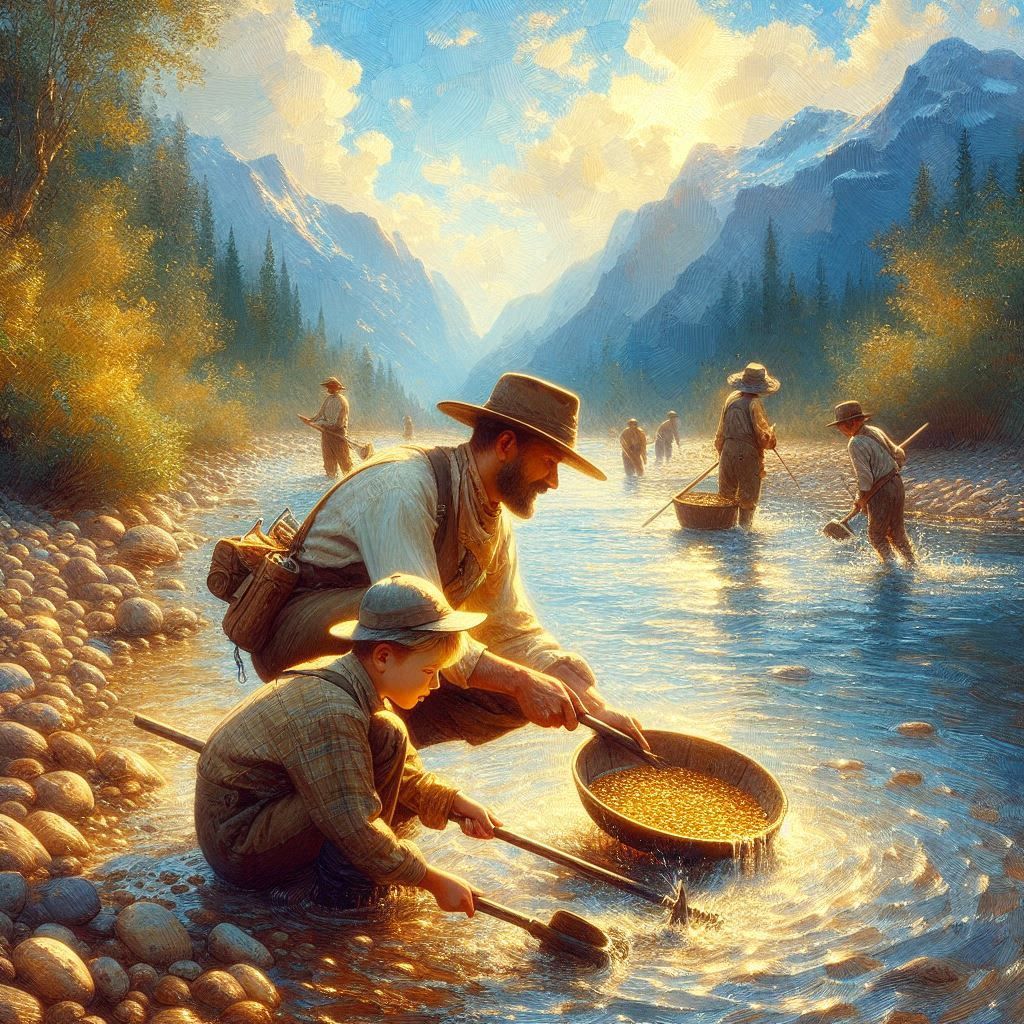 And the rivers shimmered with gold...