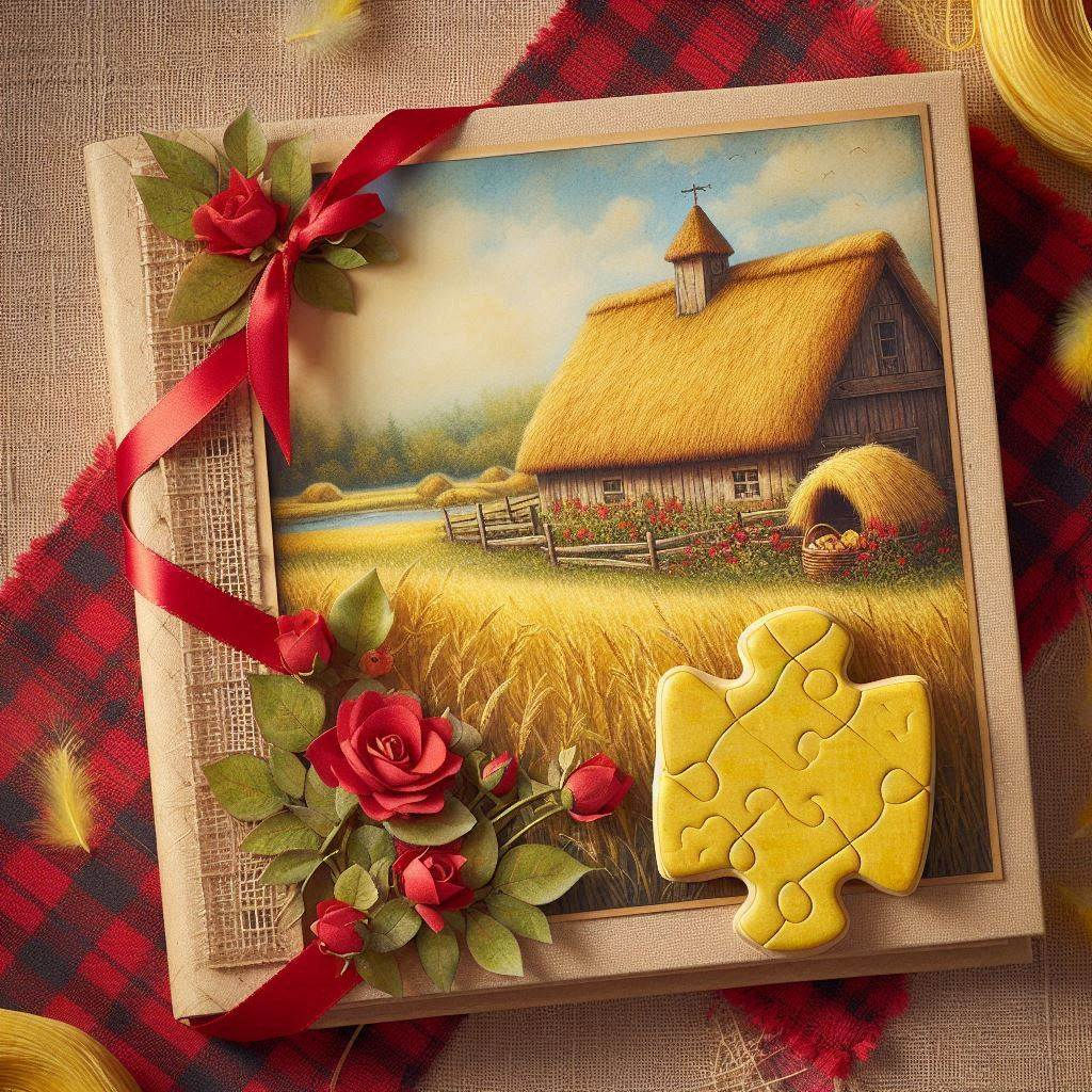 A Beautiful Gift of a Countryside Scrap Book