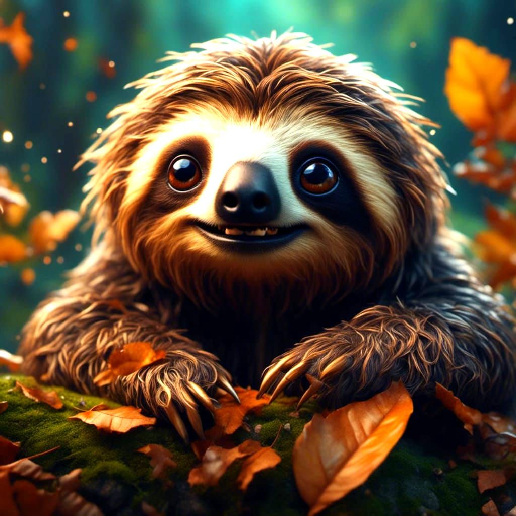 The cutest sloth ever