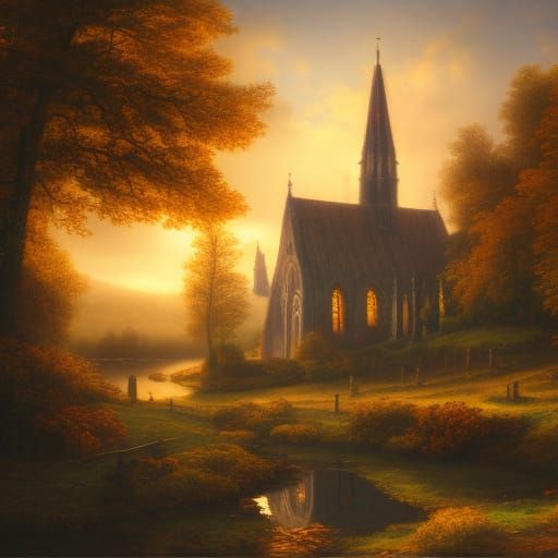 Church at Sunrise  by @Jon