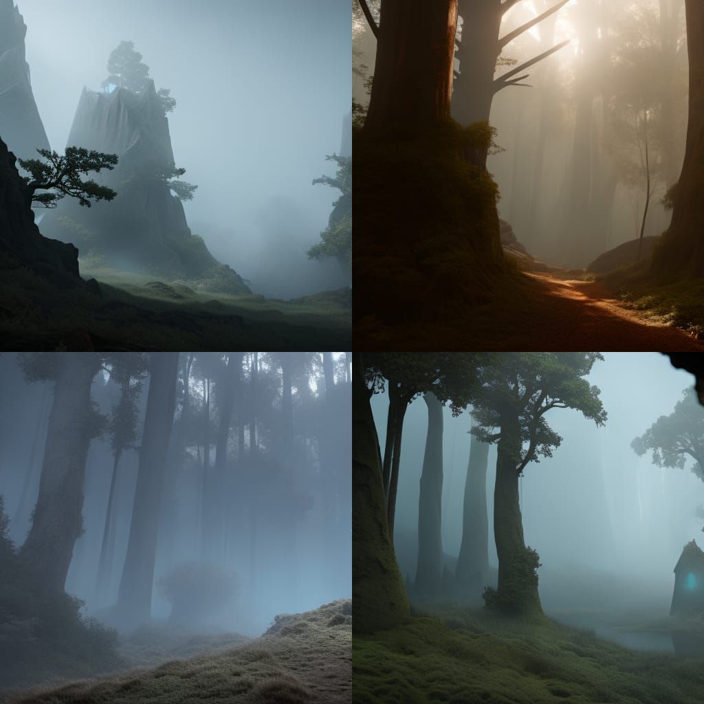 A scary forboding woods