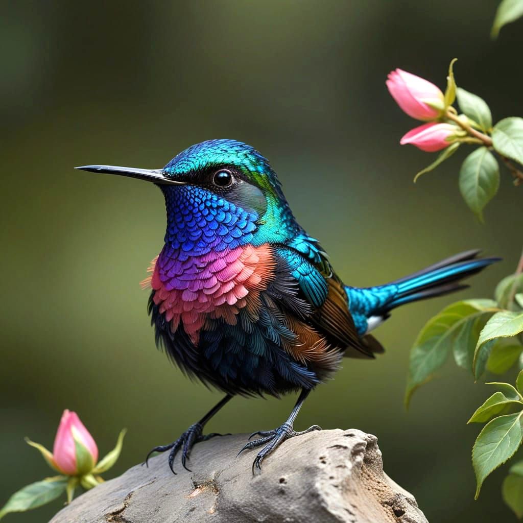 Hummingbird hybrid  by @Tiny Pearl Cat
