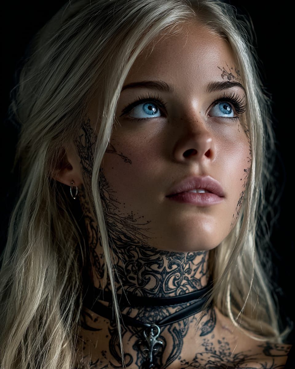 Enigmatic Tattoo Portrait