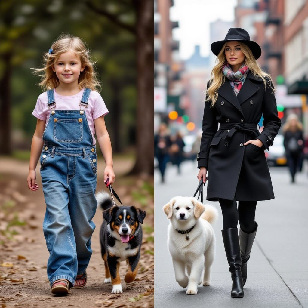 Country girl and city girl  by @Virginia Allain