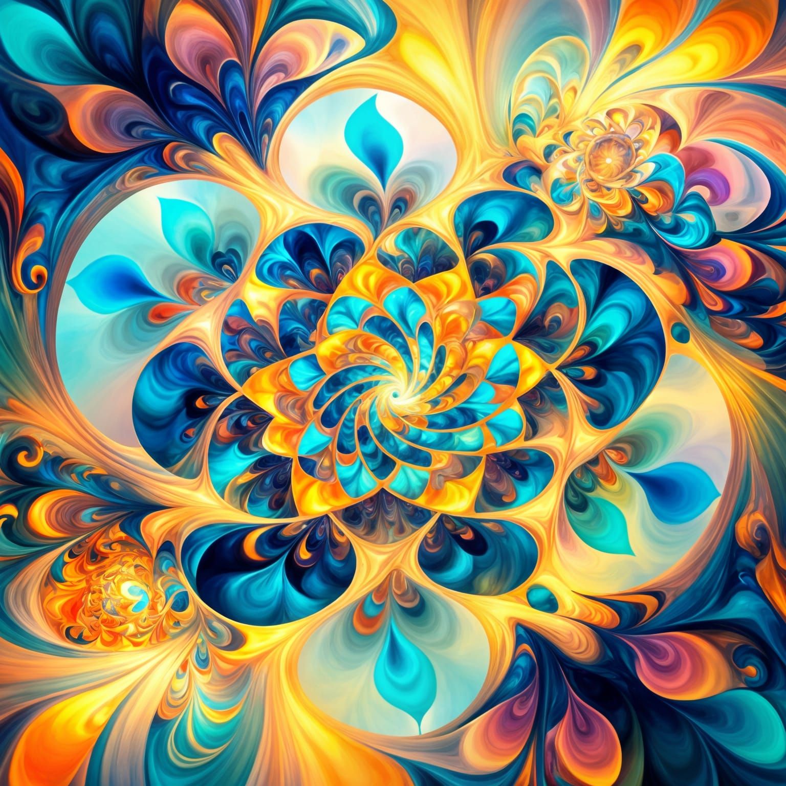 surreal kaleidoscope art  by @Merumeru Meru