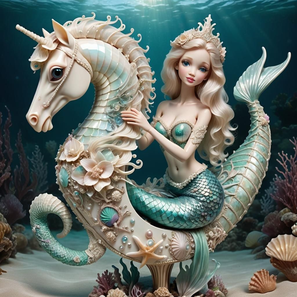 Mermaid rocking horse on sale