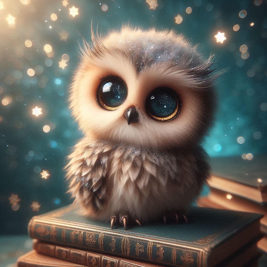 Baby library owl