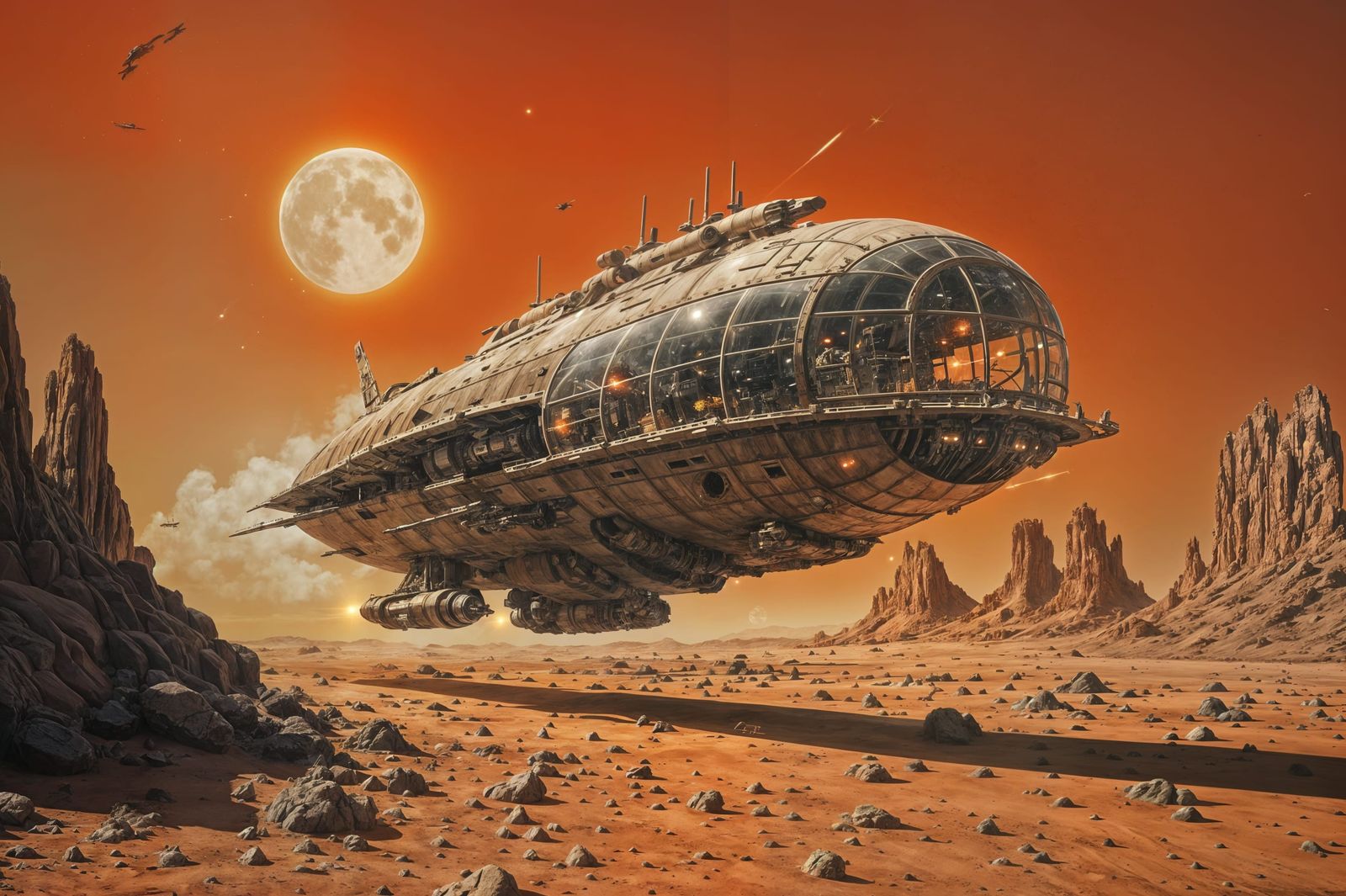 The Viator Stellarum Skims The Martian Surface