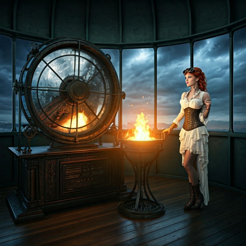 Beacon room of a lighthouse