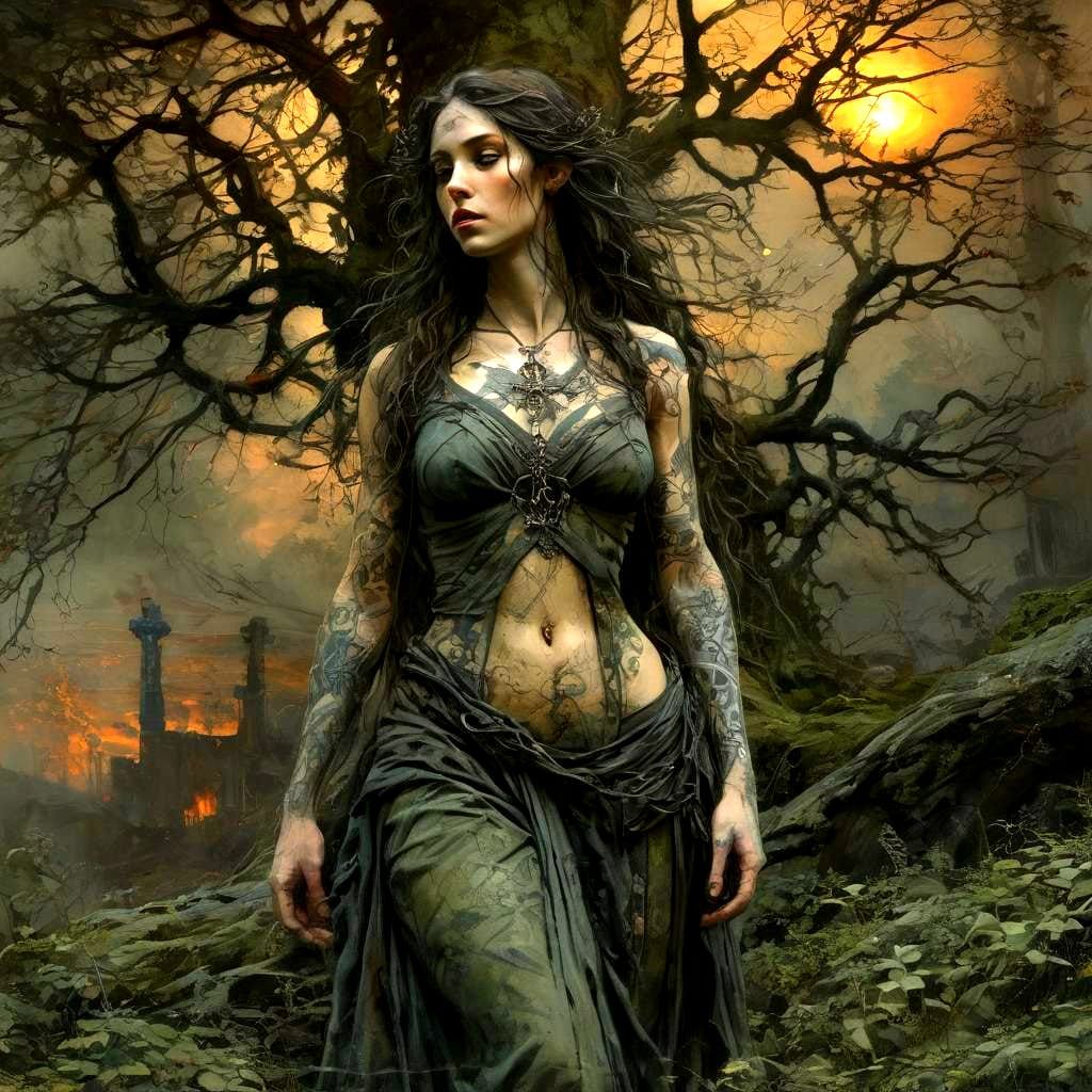 Celtic priestess 