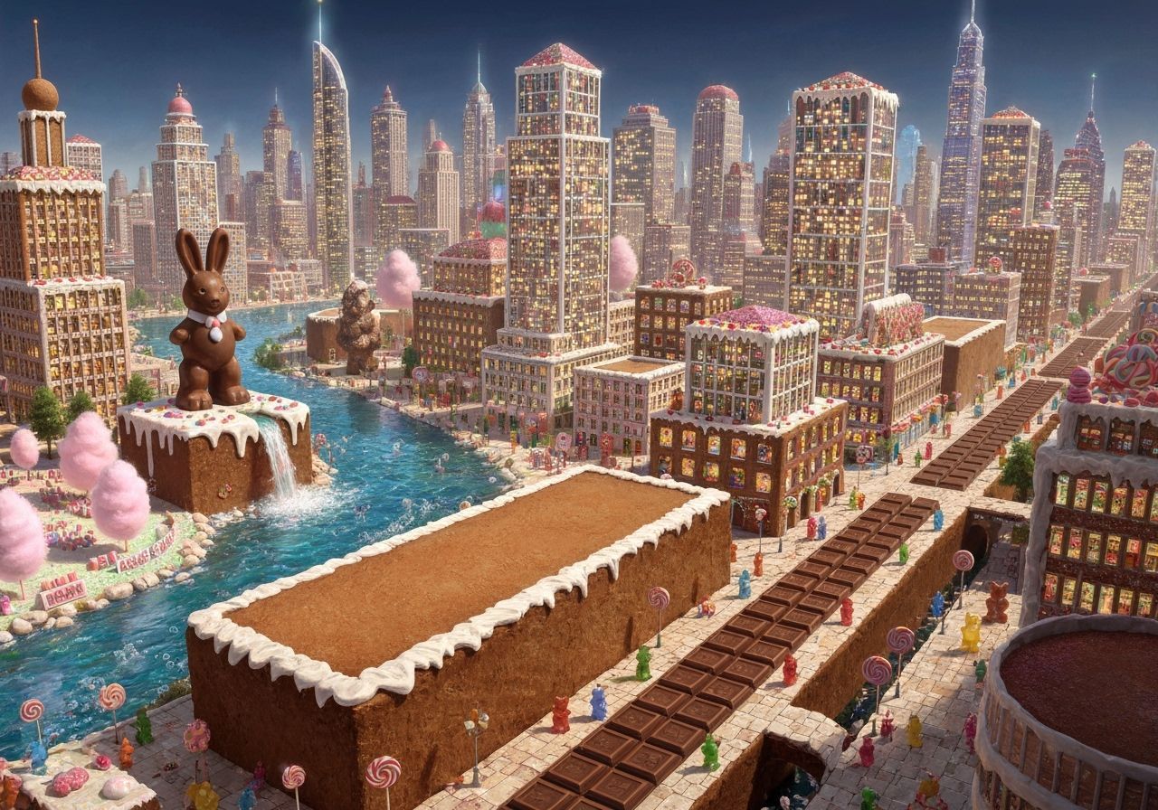 Gingerbread Metropolis  by @Autumn