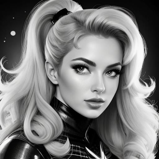 beauty classic b&w portrait