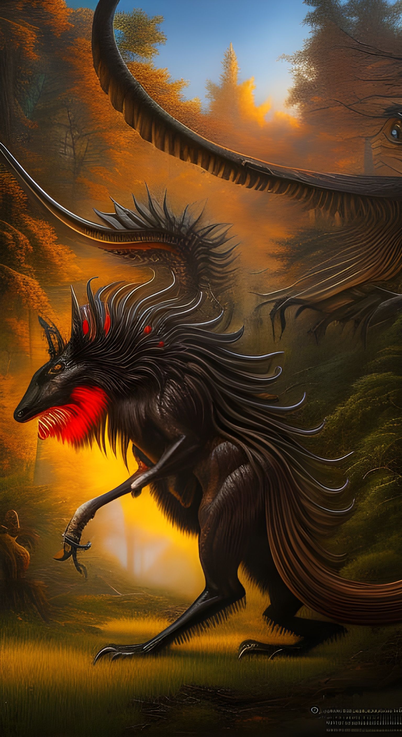 fiery dragon