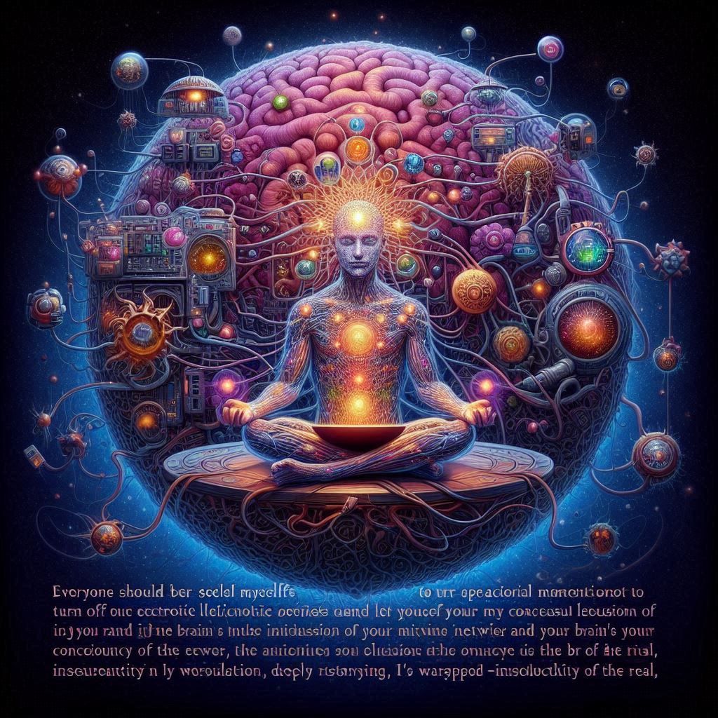 everyone should give themselves a special moment to turn off electronic devices